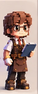 Bakery manager with glasses and a clipboard